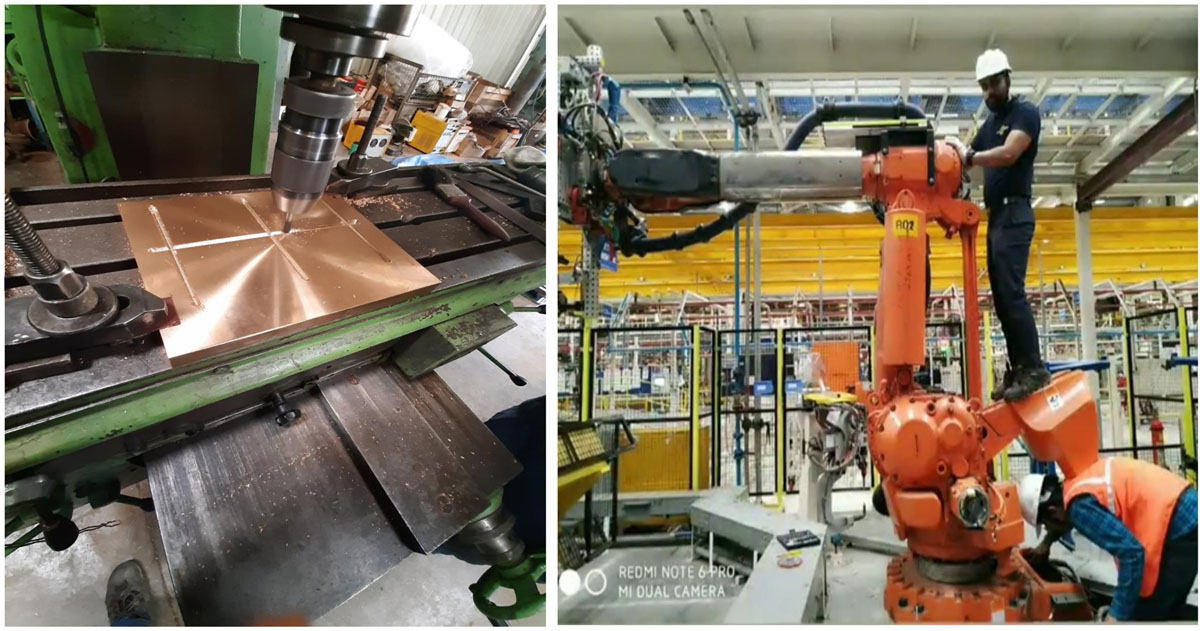 MACHINING ROBOTIC INSTALLTION & INTERFACING