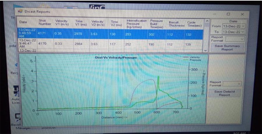 SHOT MONITORING SYSTEM FOR DIE CASTING